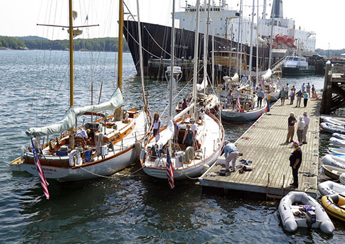 Nielsen Celebration at Castine Town dock