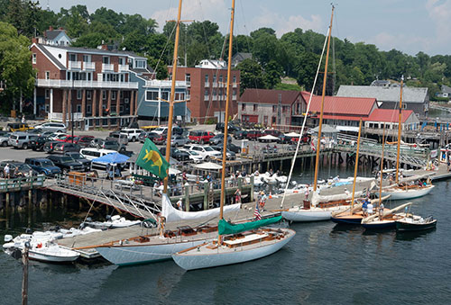 Herreshoff exhibition at Castine town dock