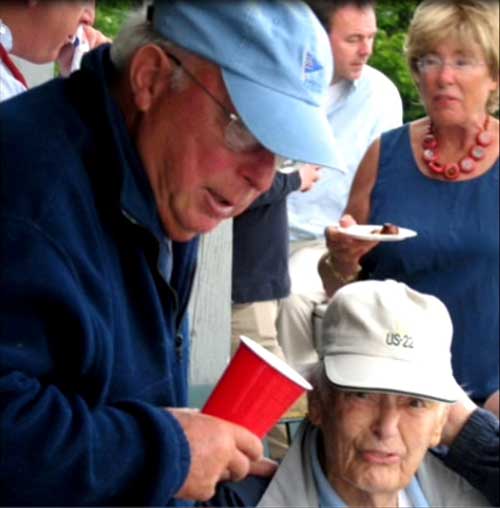 2008 - Olin’s 100th birthday celebration on the CYC deck