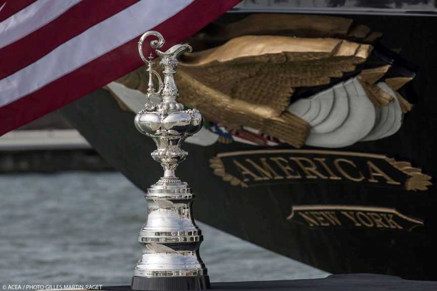 Schooner America with America's Cup